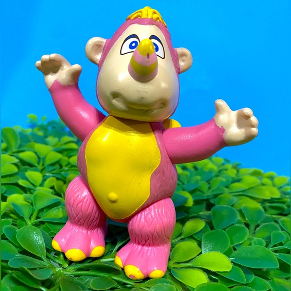 WALT DISNEY VTG 1985 WUZZLES RHINOKEY PINK & YELLOW PVC FIGURE LIMBS & HEAD MOVE - Picture 8 of 13